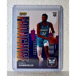 Brandon Miller 2023-24 NBA #19 Franchise Basketball Card Charlotte Hornets 1/485
